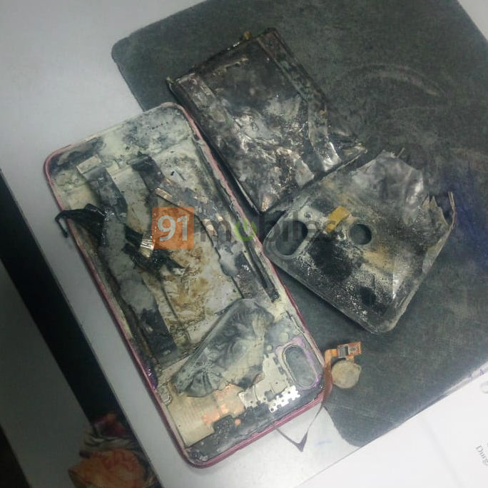 The Redmi which also got burnt due to Note 7 Pro Phone Blast