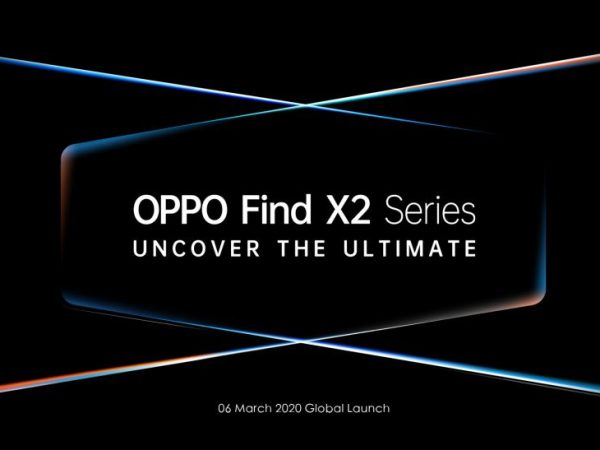 OPPO Find X2 series with 3K OLED 120Hz screen, Snapdragon 865 to be announced on March&nbsp;6