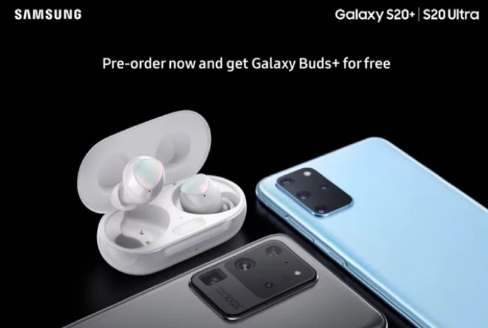 Pre-orders of the Samsung Galaxy S20+ and S20 Ultra will come with free Galaxy&nbsp;Buds+