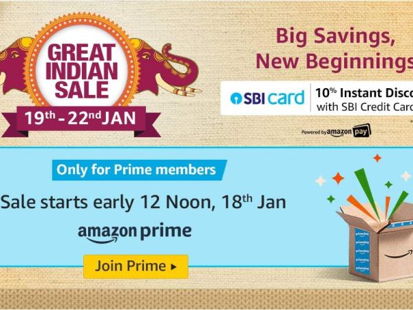 Amazon Great Indian Sale 2020: Discounts on Redmi Note 8 Pro, Samsung Galaxy M30s, Vivo U20, offers on LED TVs and&nbsp;more