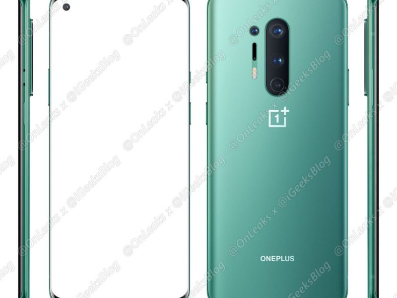 Leaked OnePlus 8 Pro press render shows a green&nbsp;variant
